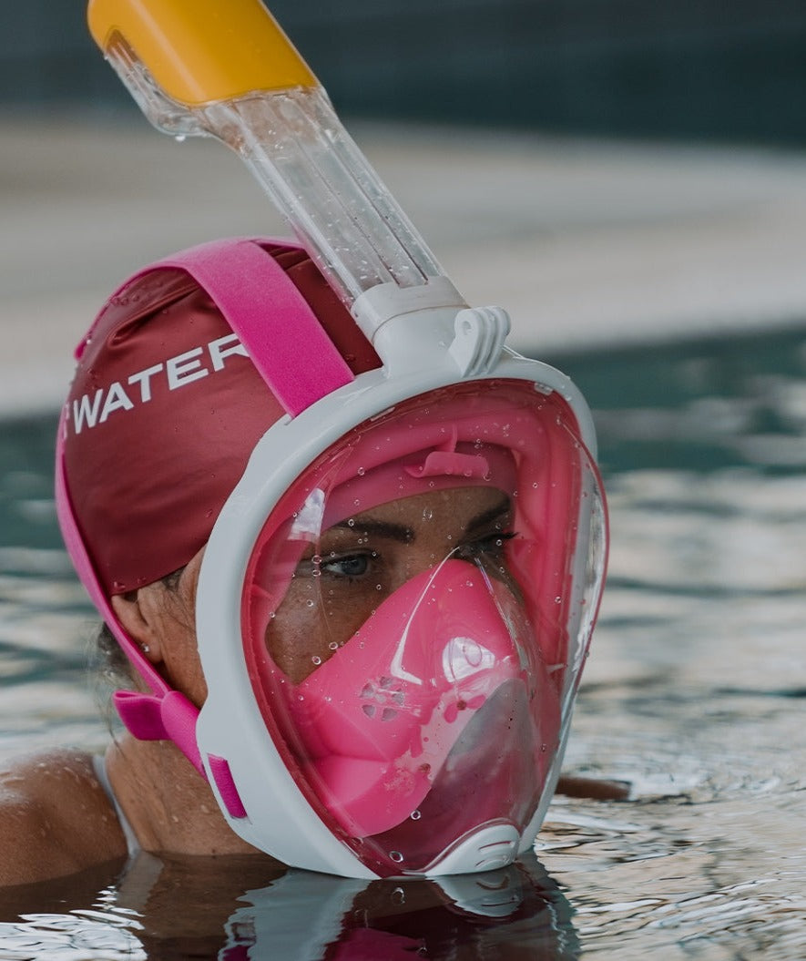 Watery volwassenen snorkelmasker - Oxygen - Zwart