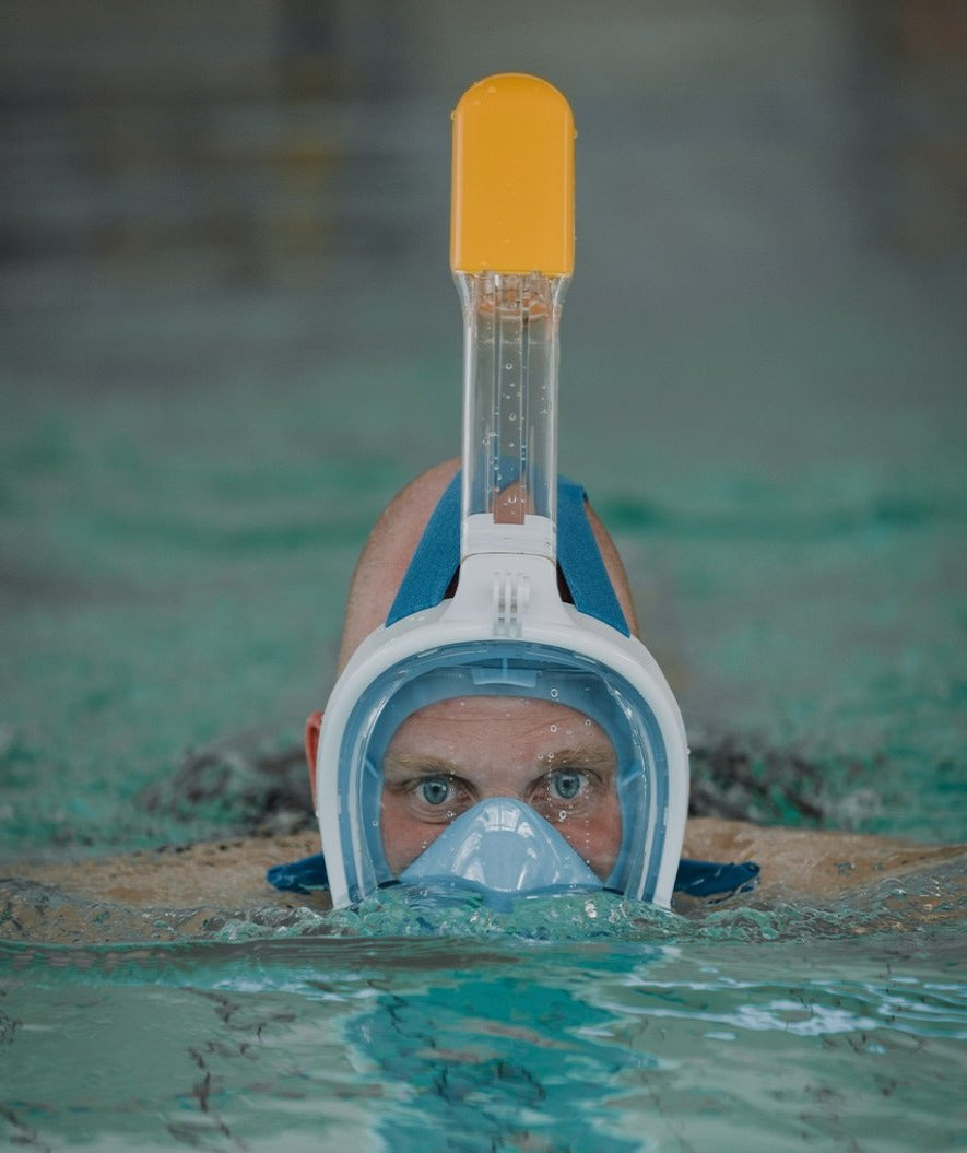 Watery volwassenen snorkelmasker - Oxygen - Zwart