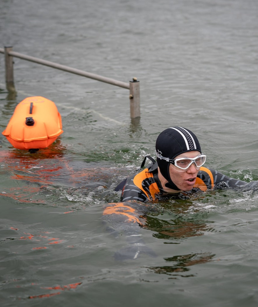 Watery zwemboei - Zwemboei & Droogzak 28L - Oranje