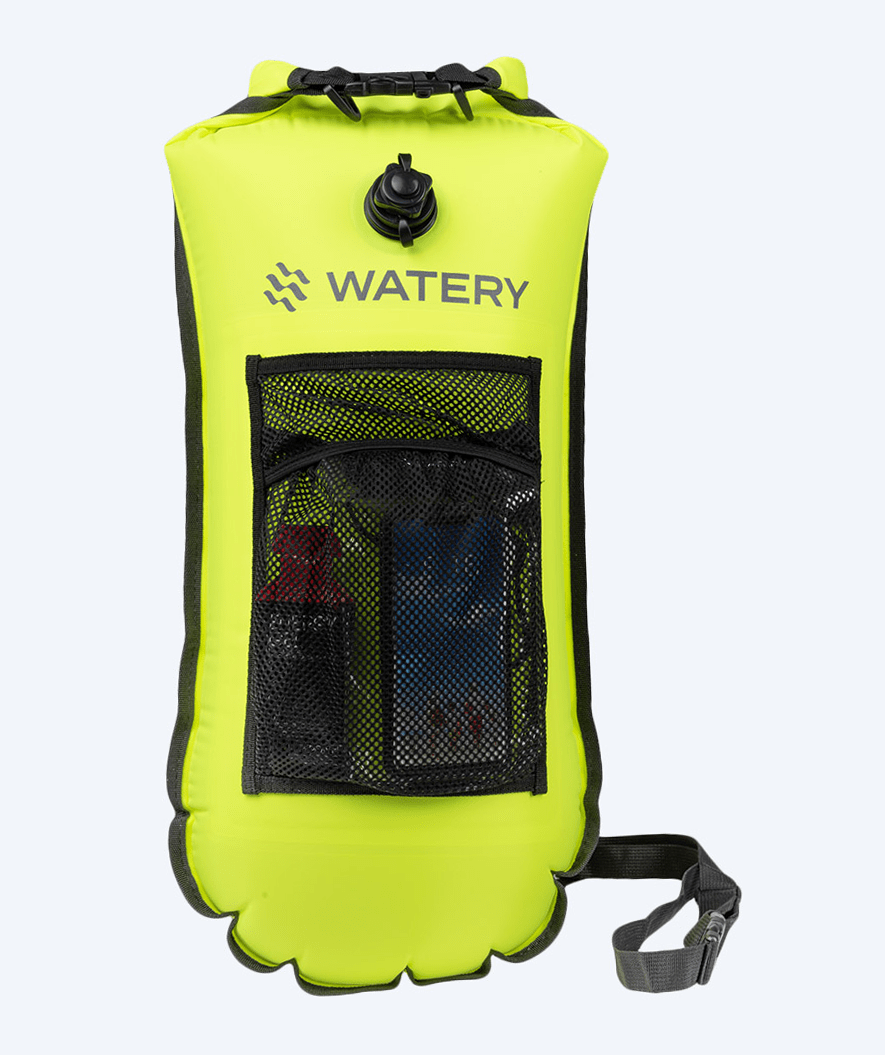 Watery zwemboei voor zwemmen - Pro 28L - Fluo Geel