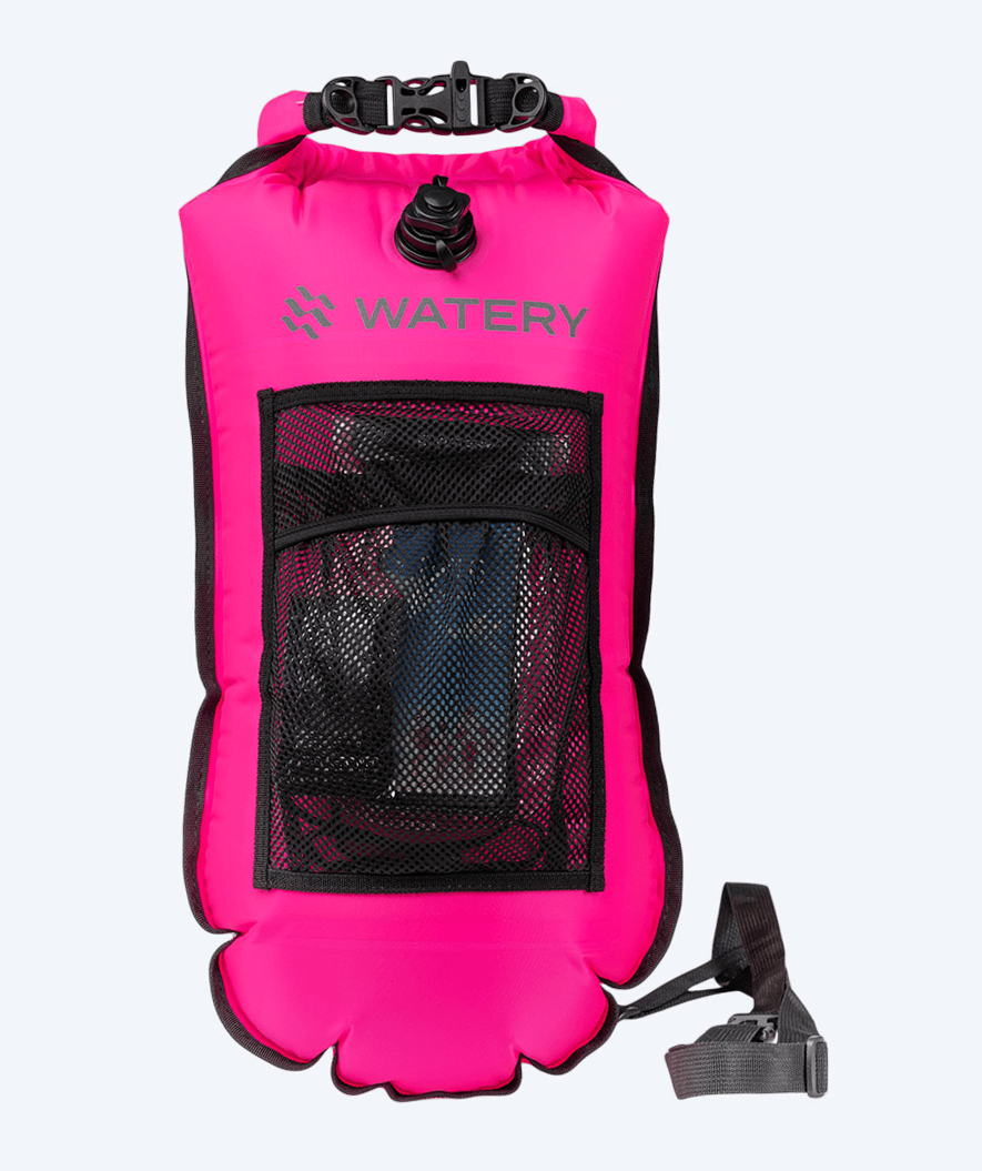 Watery zwemboei voor zwemmen - Pro 28L - Roze