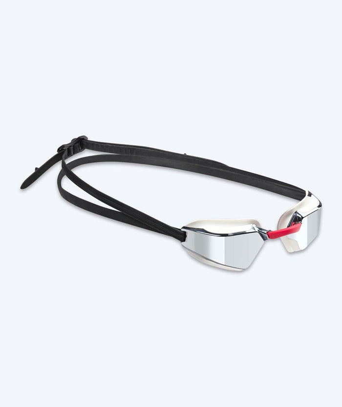 Watery wedstrijdzwembril - Brooks Mirror - Wit/zilver
