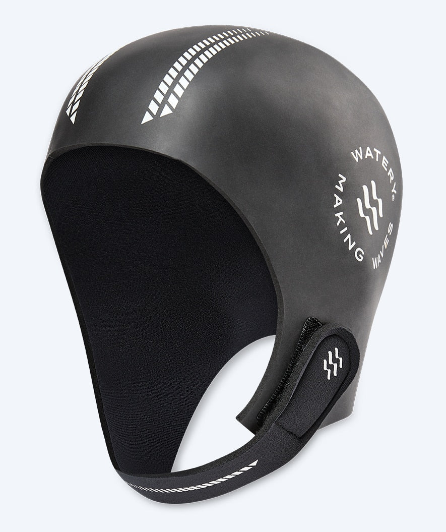 Watery neopreen duikmuts - Calder Pro (4mm) - Zwart