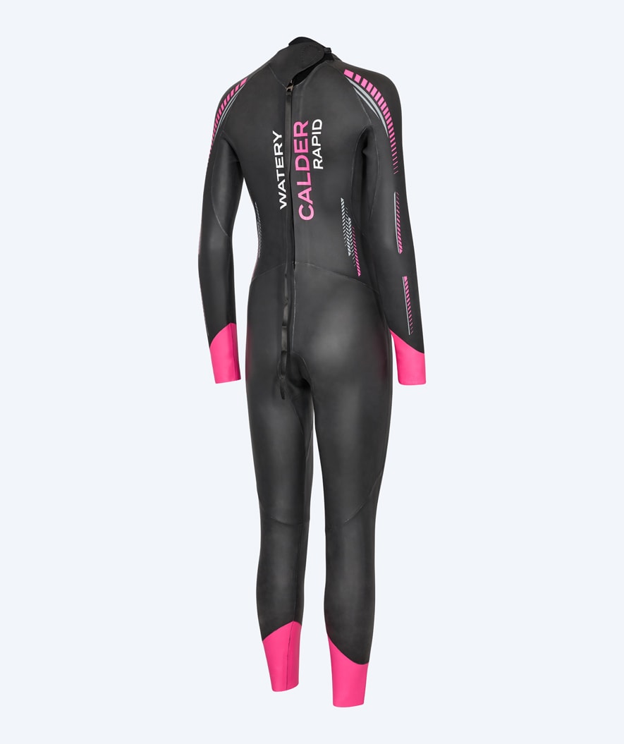 Watery dames wetsuit - Calder Rapid - Zwart/roze