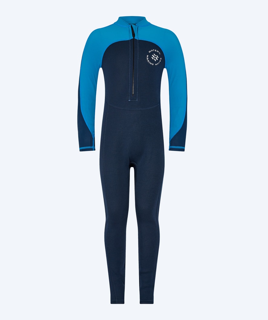 Watery kind UV wetsuit - Calypso Full-Body - Blauw/donkerblauw