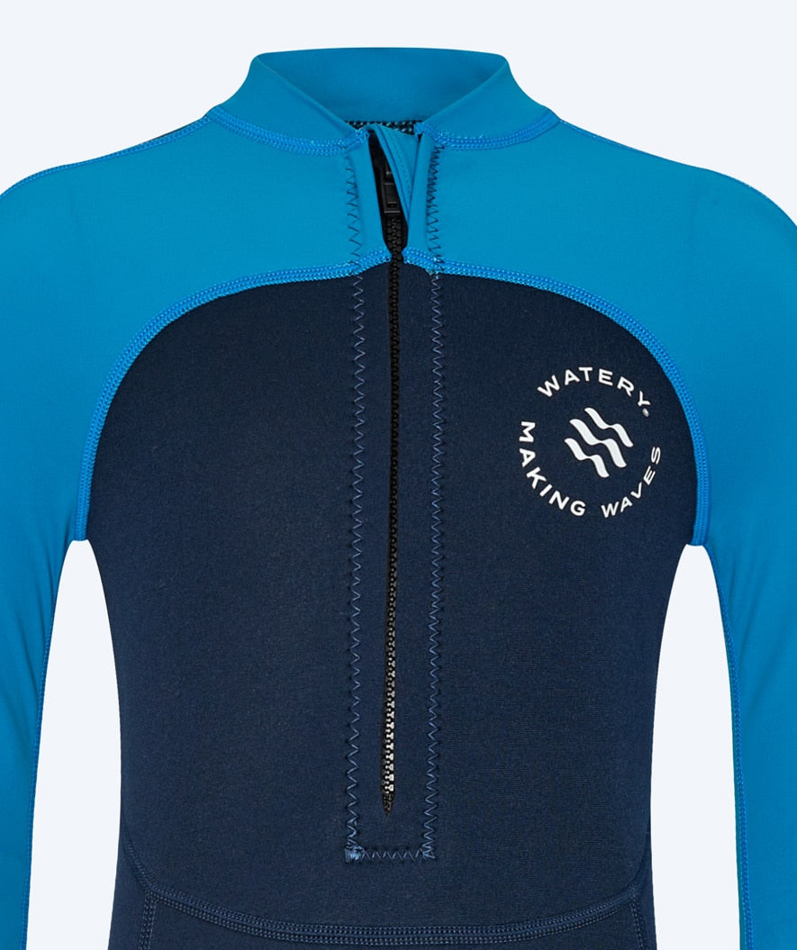 Watery kind UV wetsuit - Calypso Full-Body - Blauw/donkerblauw