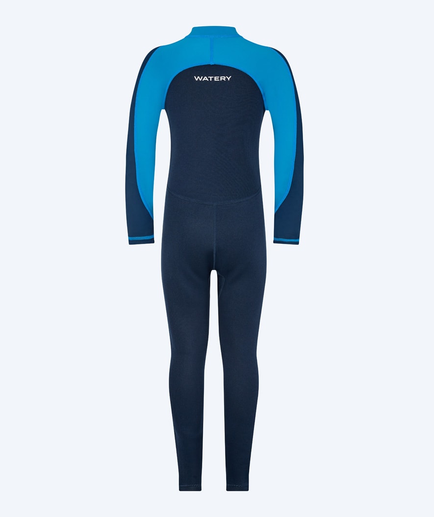 Watery kind UV wetsuit - Calypso Full-Body - Blauw/donkerblauw