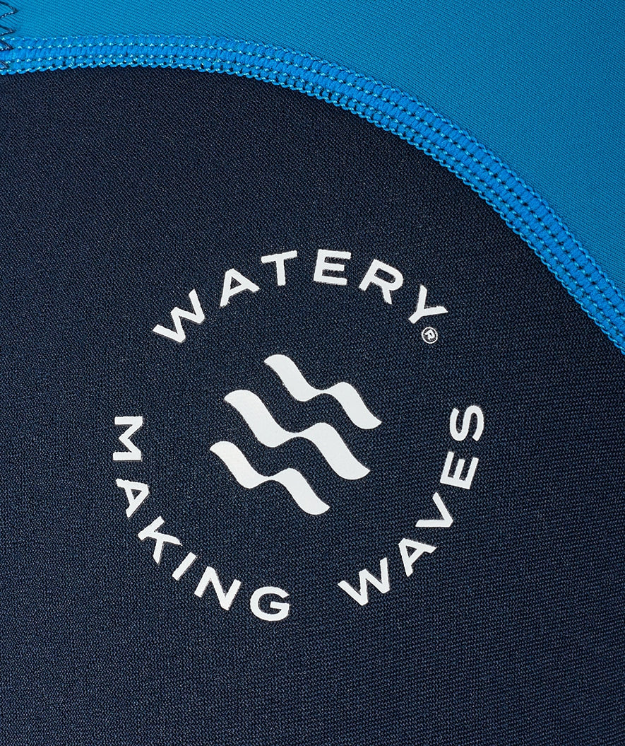 Watery kind UV wetsuit - Calypso Full-Body - Blauw/donkerblauw