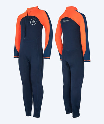 Watery kind UV wetsuit - Calypso Full-Body - Oranje/blauw