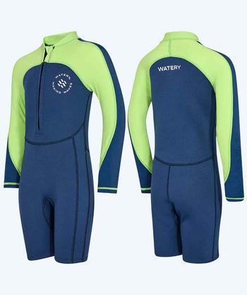 Watery kind UV wetsuit - Calypso Lange Mouw - Atlantisch groen