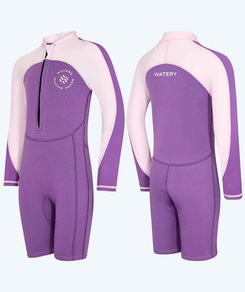 Watery kind UV wetsuit - Calypso Lange Mouw  - Atlantisch paars
