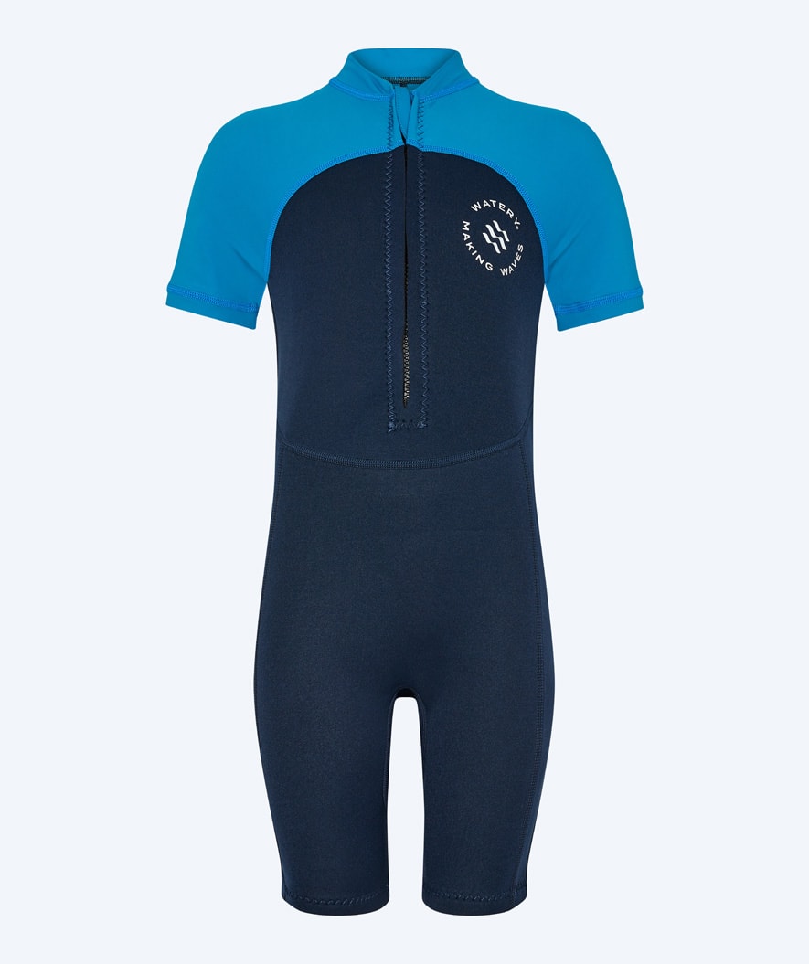 Watery kind UV wetsuit - Calypso Shorty - Donkerblauw