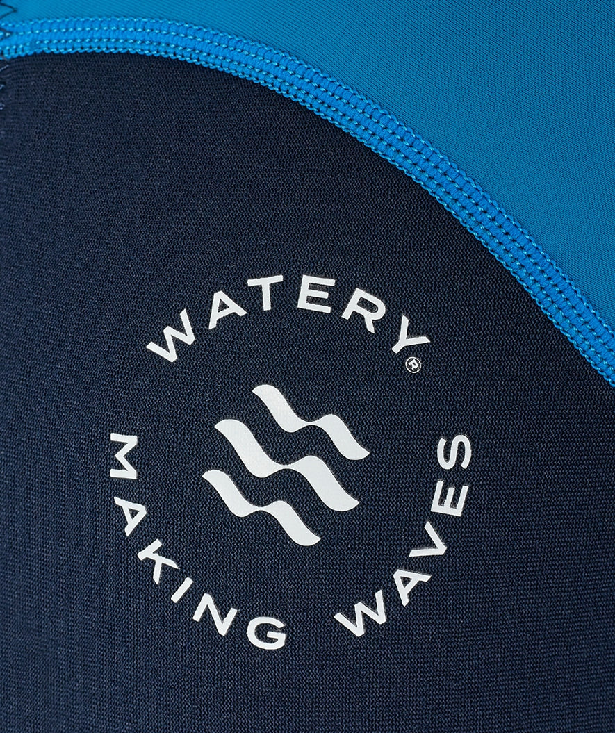 Watery kind UV wetsuit - Calypso Shorty - Donkerblauw