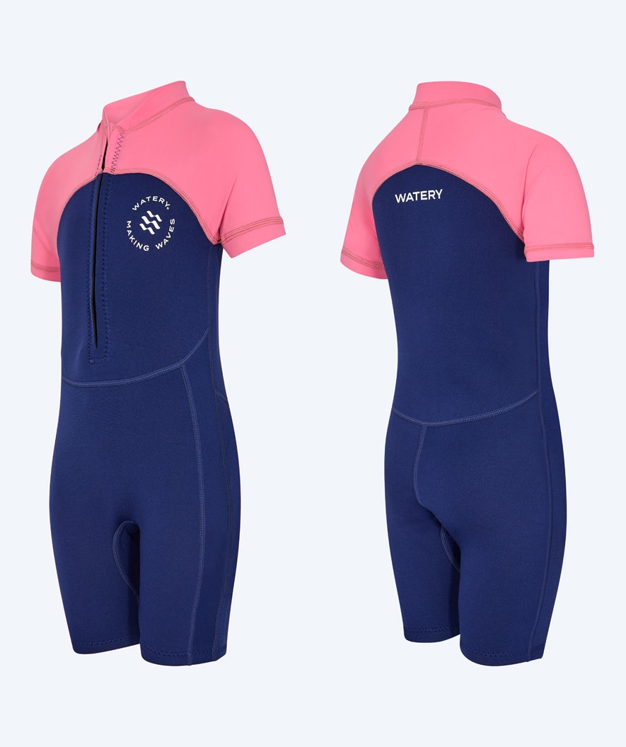 Watery UV-wetsuit voor kinderen - Calypso Shorty - Roze