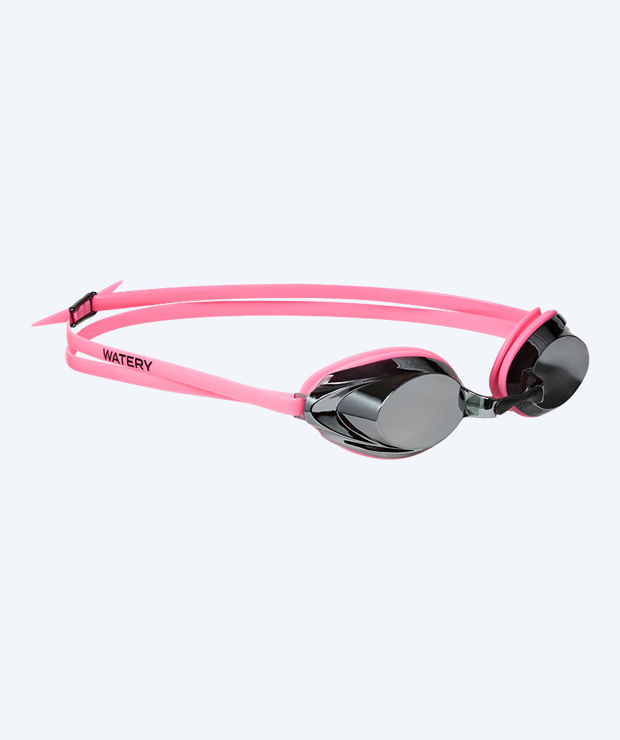 Watery Elite zwembril - Captain Mirror - Roze/zilver