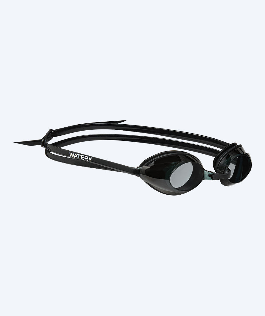 Watery bijziende zwembril op sterkte voor volwassenen - (-1.5) – (-8.0) - Catch - Zwart (Smoke lens)