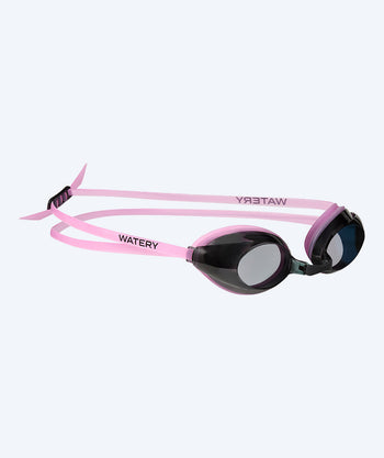 Watery verziende zwembril op sterkte voor volwassenen - (+2.5) – (+3.5) - Catch - Roze (Smoke lens)