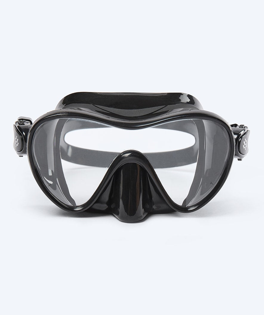 Watery volwassenen Combo snorkelset - Cliff - Zwart