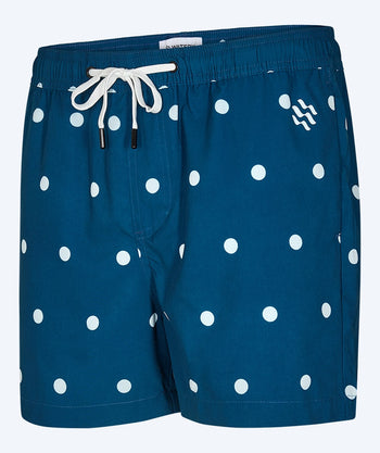 Watery zwemshorts voor mannen - Clifford Eco - Donkerblauw/wit