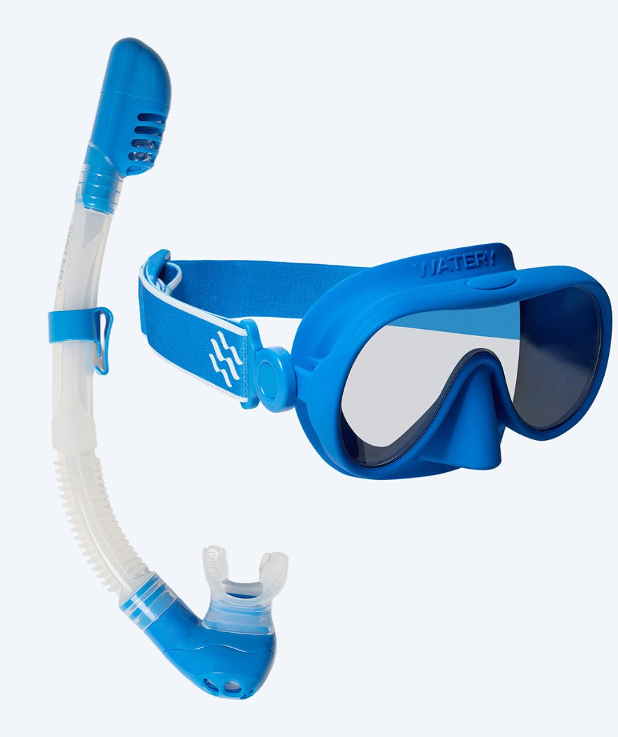 Watery kind Combo snorkelset (4-10) - Alton - Blauw