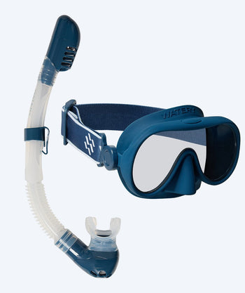 Watery kind Combo snorkelset (4-10) - Alton - Donkerblauw
