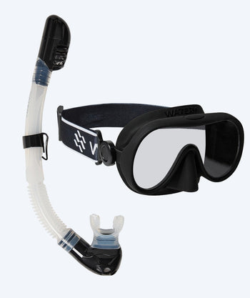 Watery kind Combo snorkelset (4-10) - Alton - Zwart