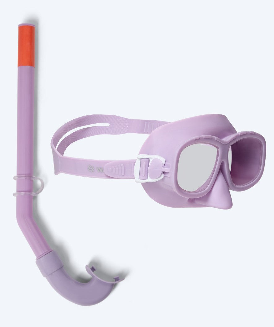Watery kind Combo snorkelset (4-10) - Wyre - Paars