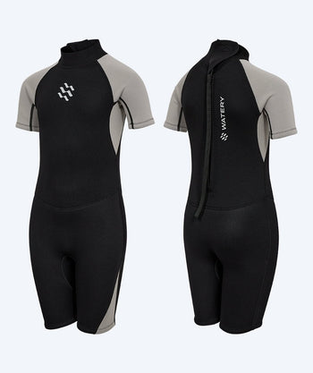 Watery kind wetsuit - Korte Mouw Duncan (3mm) - Zwart