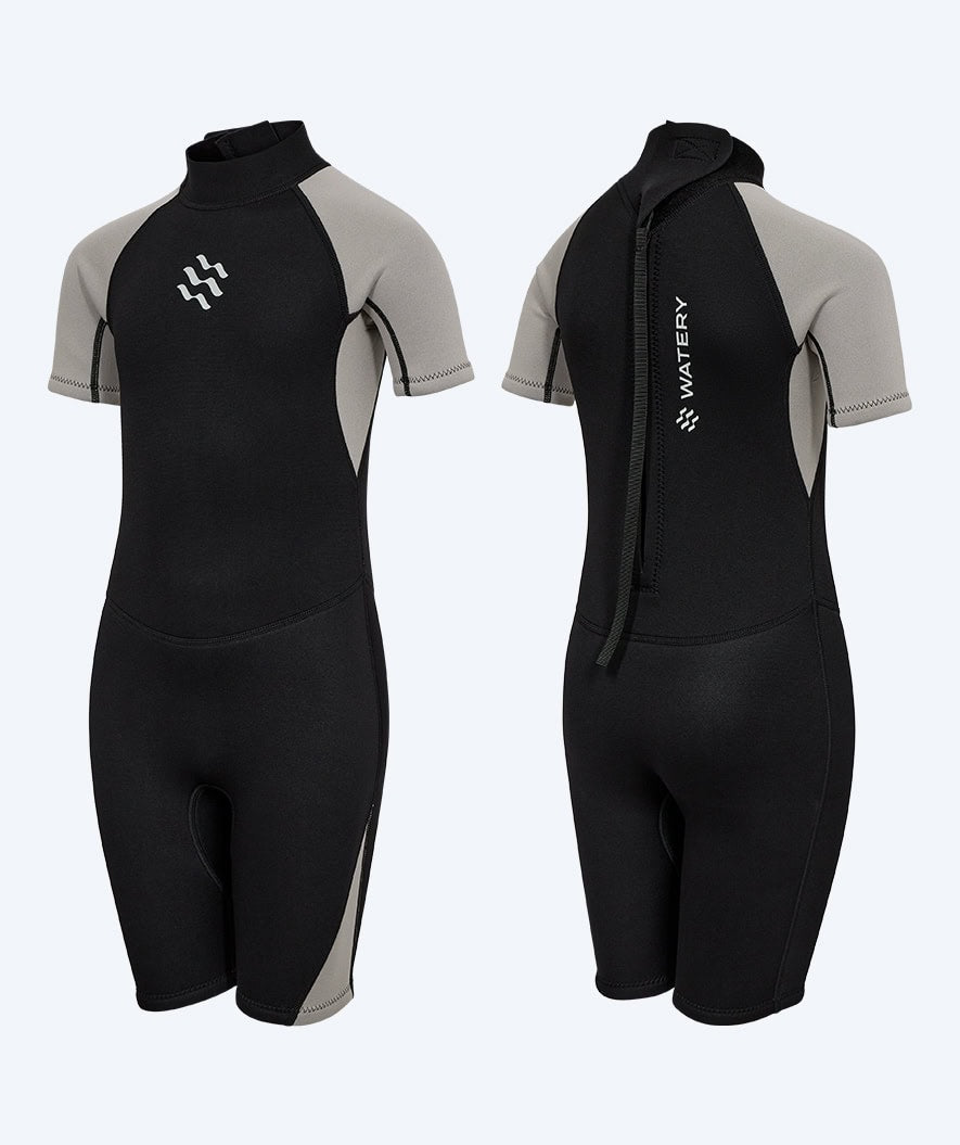 Watery kind wetsuit - Korte Mouw Duncan (3mm) - Zwart