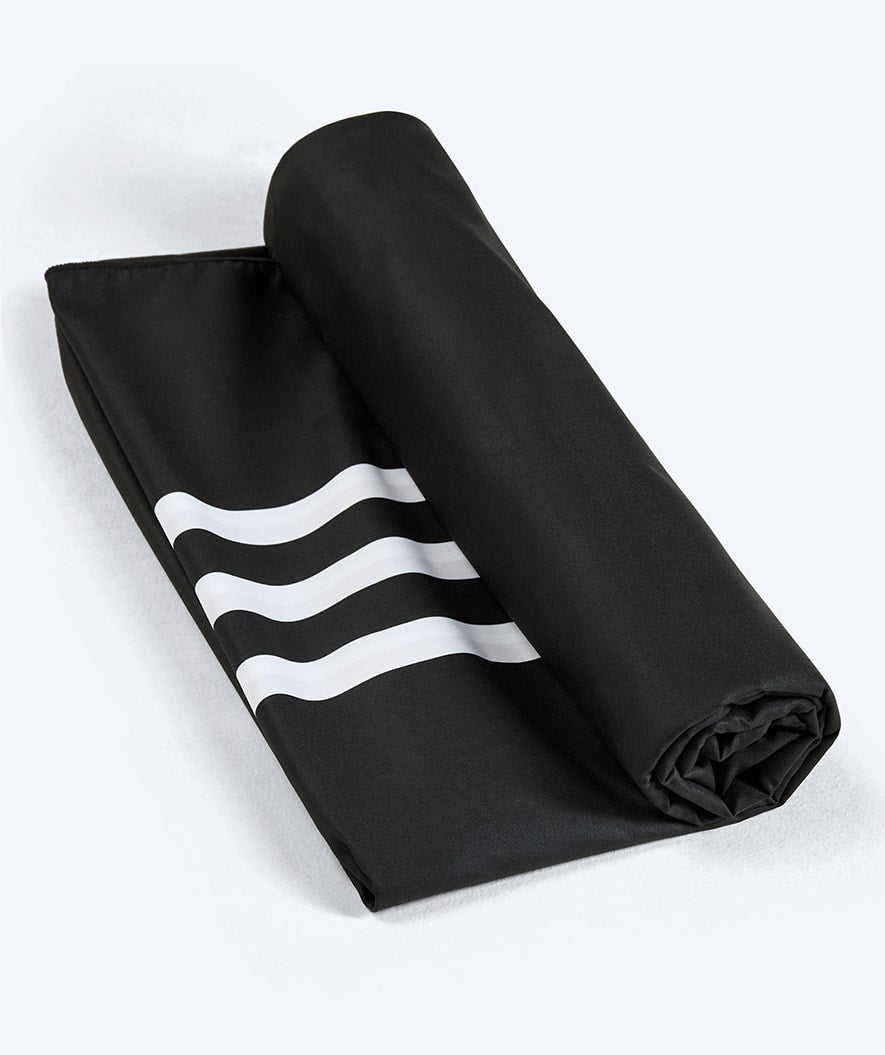 Watery microvezel handdoek (180 x 200 cm) - Eco Nebraska Family - Zwart