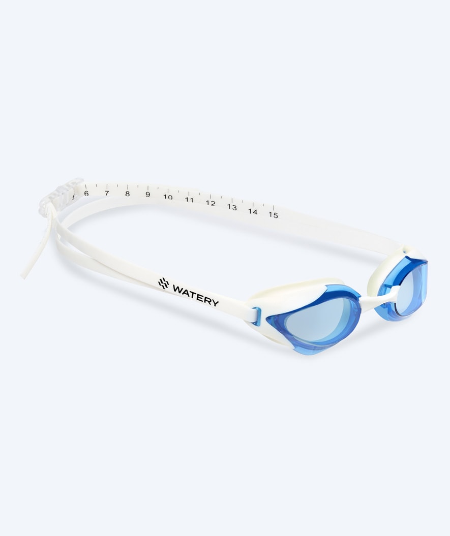 Watery Elite zwembril - Poseidon Ultra - Wit/blauw