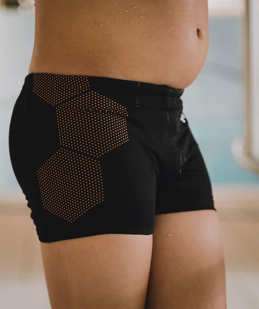 Watery jongens zwemboxers - Flaming Vegas Eco - Oranje Corner