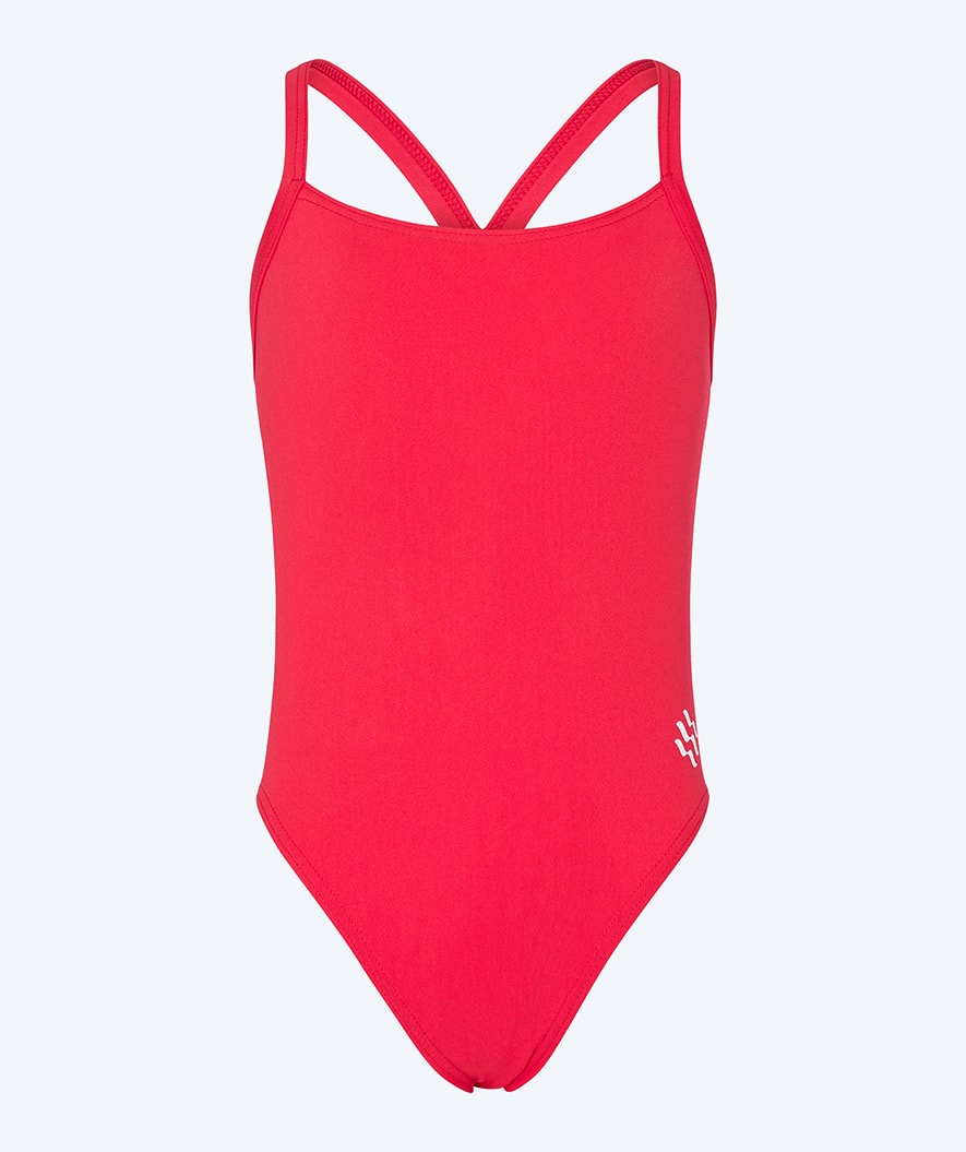 Watery meisjes badpak - Freestyler Solid - Cherry Red
