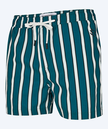 Watery zwemshorts voor mannen - Kelvin Eco - Groen/wit