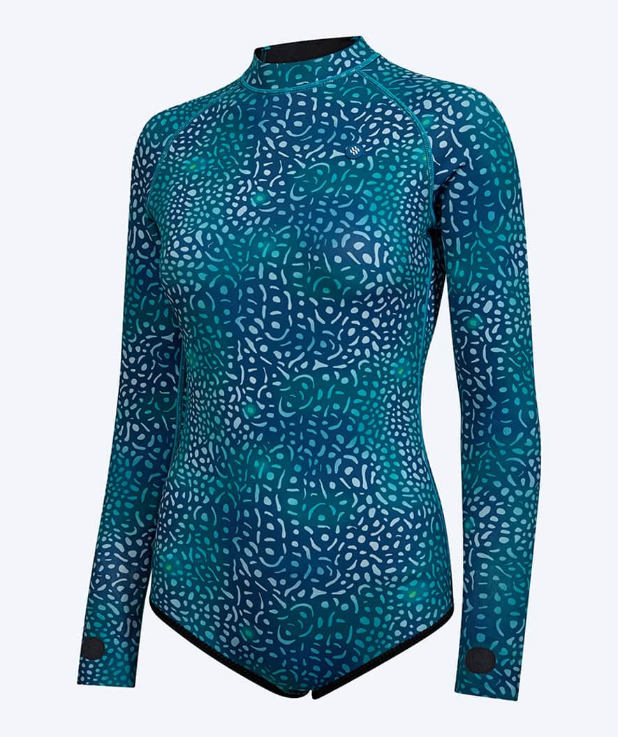 Watery neopreen lentepak voor dames - Lady Open Back - Groen/Blauw