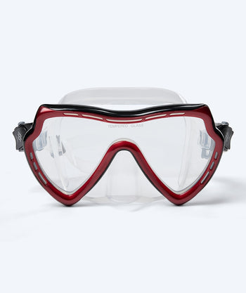 Watery duikbril voor volwassenen (vanaf 15 jaar) - Nebula - Zwart/rood