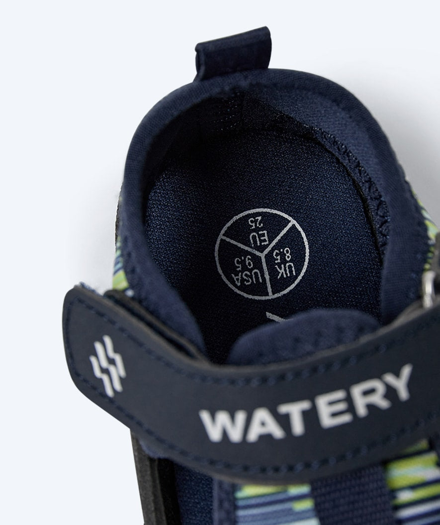 Watery kind badslippers - Nixie 2.0 - Atlantic Blauw