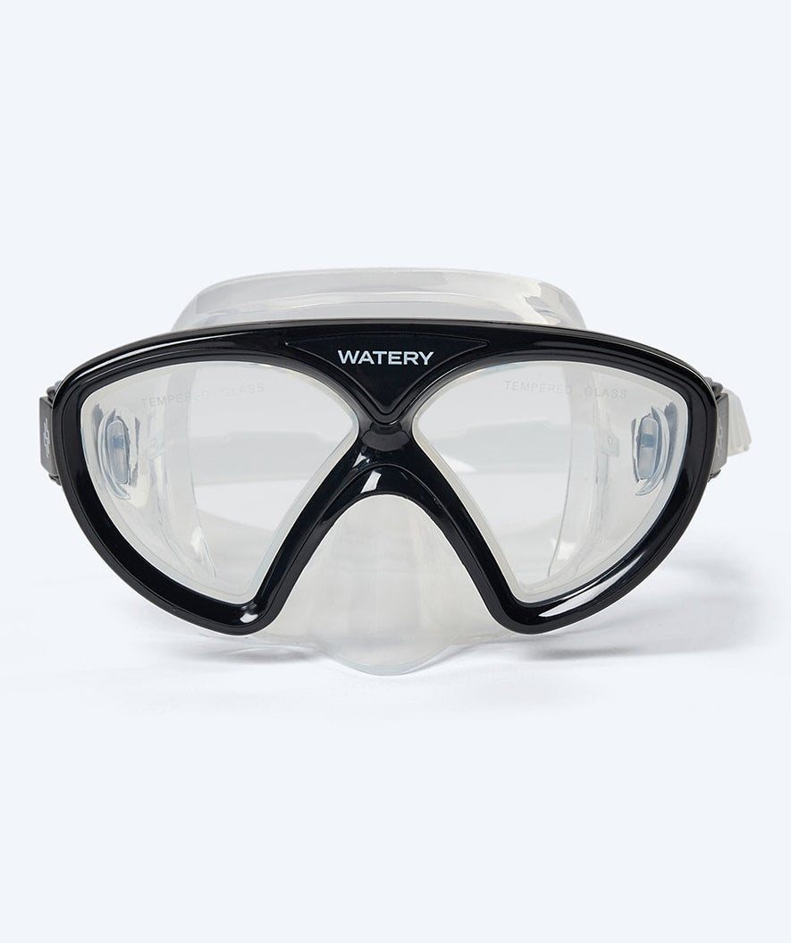 Watery junior duikmasker (8-15) - Ohio - Zwart