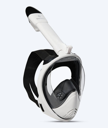 Watery volwassenen snorkelmasker - Oxygen - Wit/Zwart