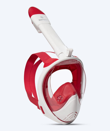Watery kind snorkelmasker - Oxygen - Wit/Rood
