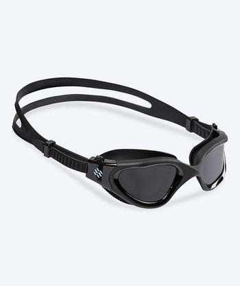 Watery training zwembril - Raven Active - Zwart (Smoke lens)
