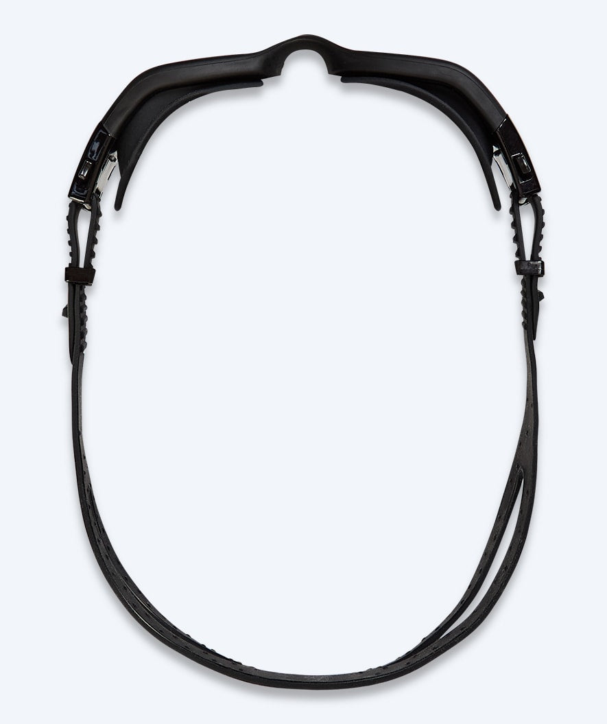 Watery volwassenen bijziende zwembril op sterkte - (-2.0) tot (-6.0) - Raven Active - Zwart