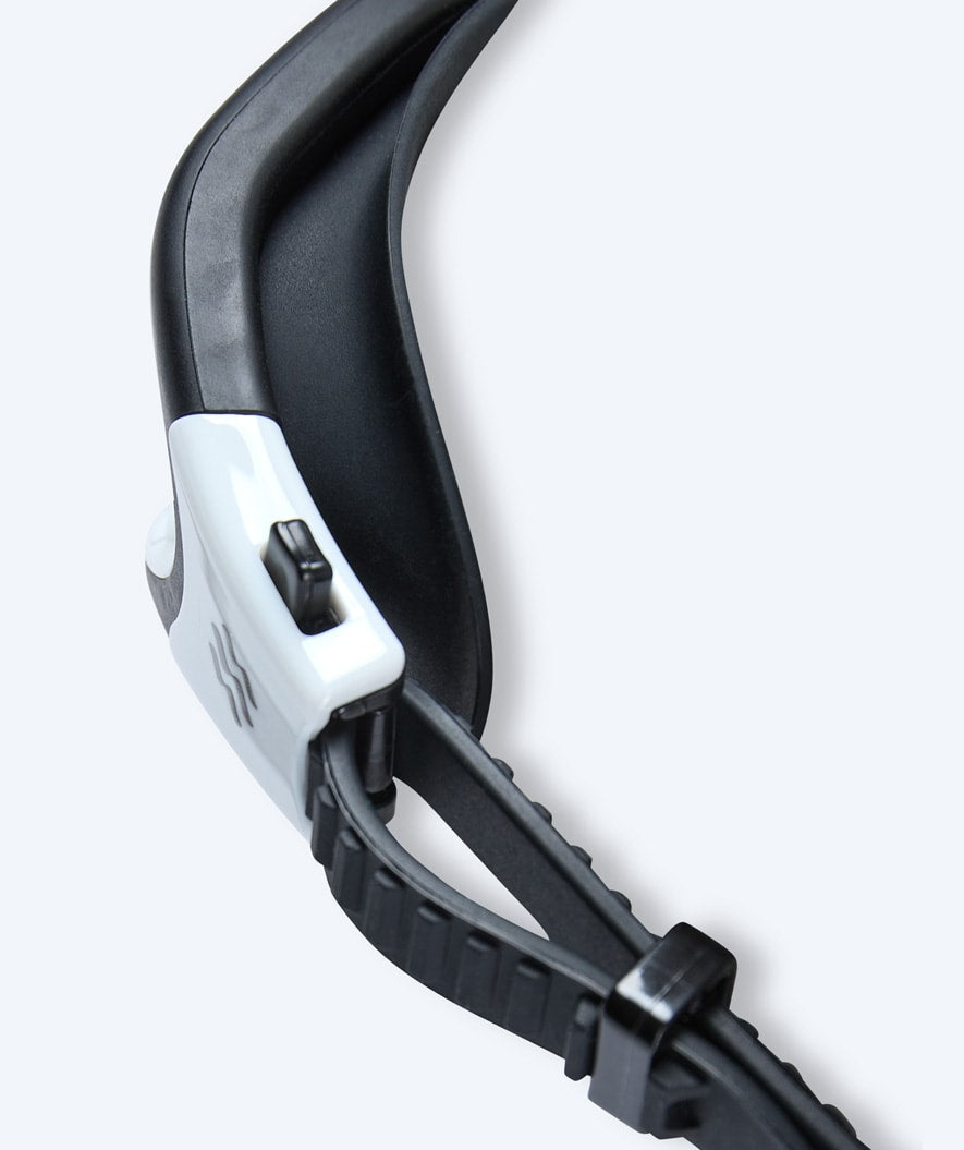 Watery training zwembril - Raven Mirror - Zwart/wit