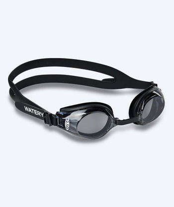 Watery verziende zwembrillen met sterkte voor volwassenen - (+2.0) tot (+4.5) - Ridley - Zwart (Smoke lens)