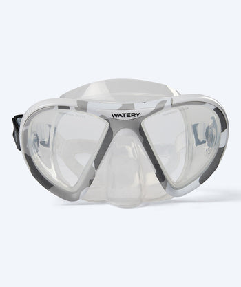 Watery duikbril voor volwassenen (vanaf 12 jaar) - Rudder Camo - Helder