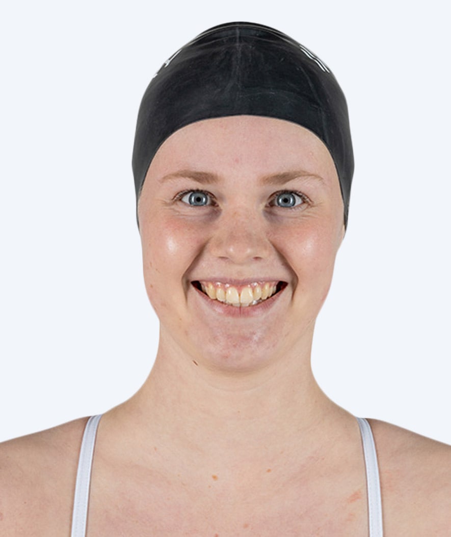 Watery badmuts voor lang haar - Signature - Zwart
