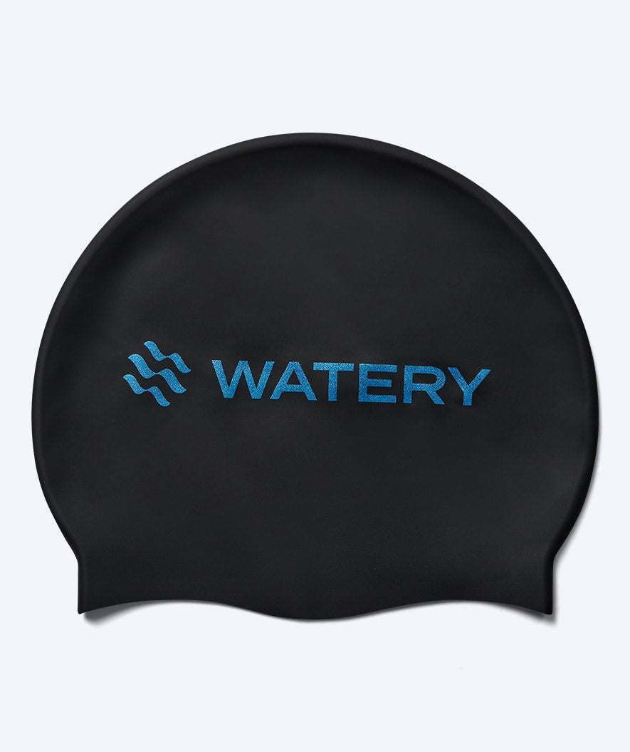 Watery badmuts - Signature Metallic - Zwart/blauw