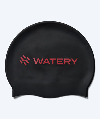 Watery badmuts - Signature Metallic - Zwart/rood