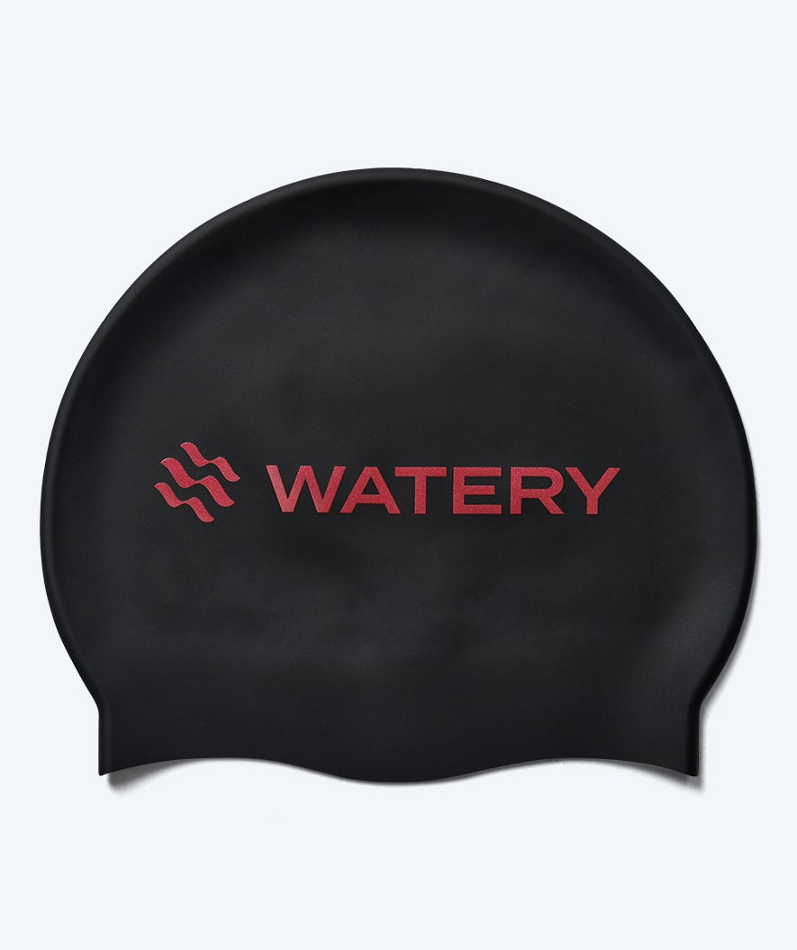 Watery badmuts - Signature Metallic - Zwart/rood