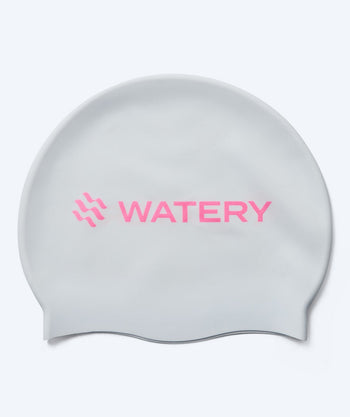 Watery badmuts - Signature Metallic - Wit/roze
